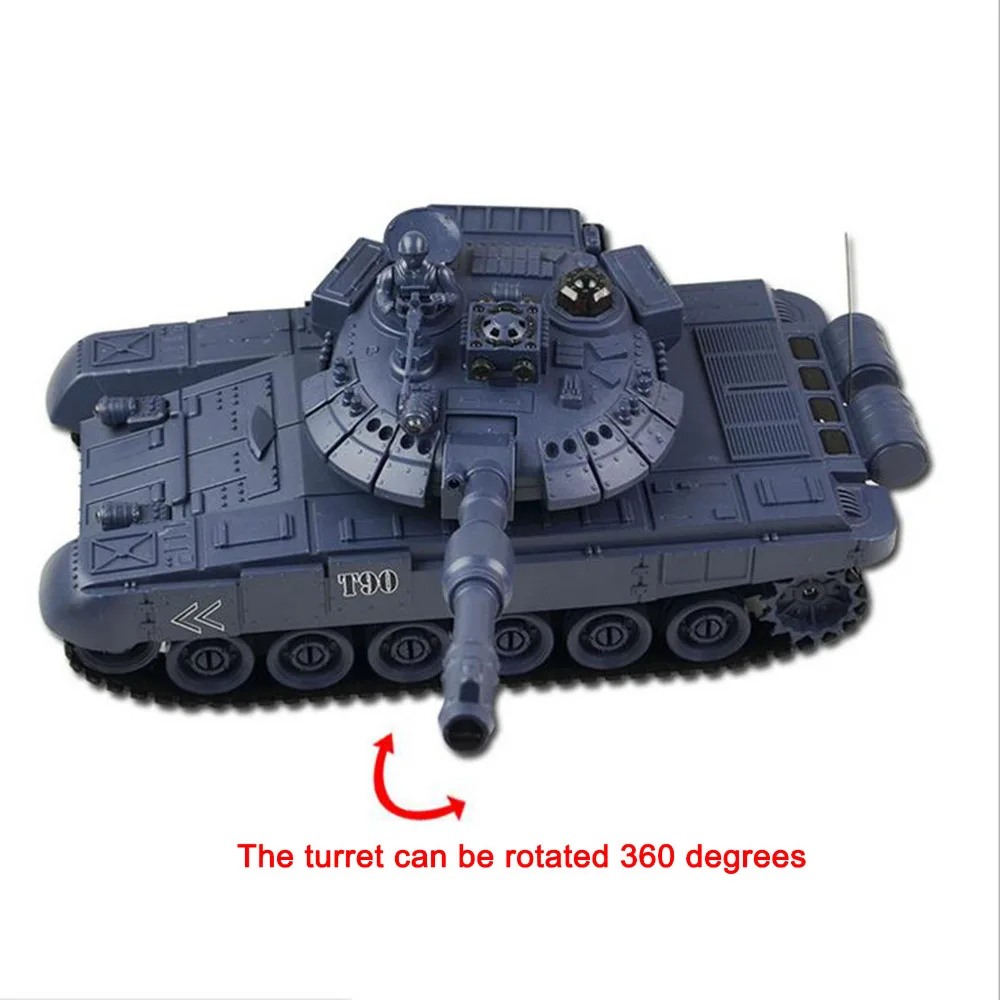 Радиоуправляемый Танк TAIHONGYU 1/24 9 каналов 27 МГц инфракрасный боевой Тигр T90 танк