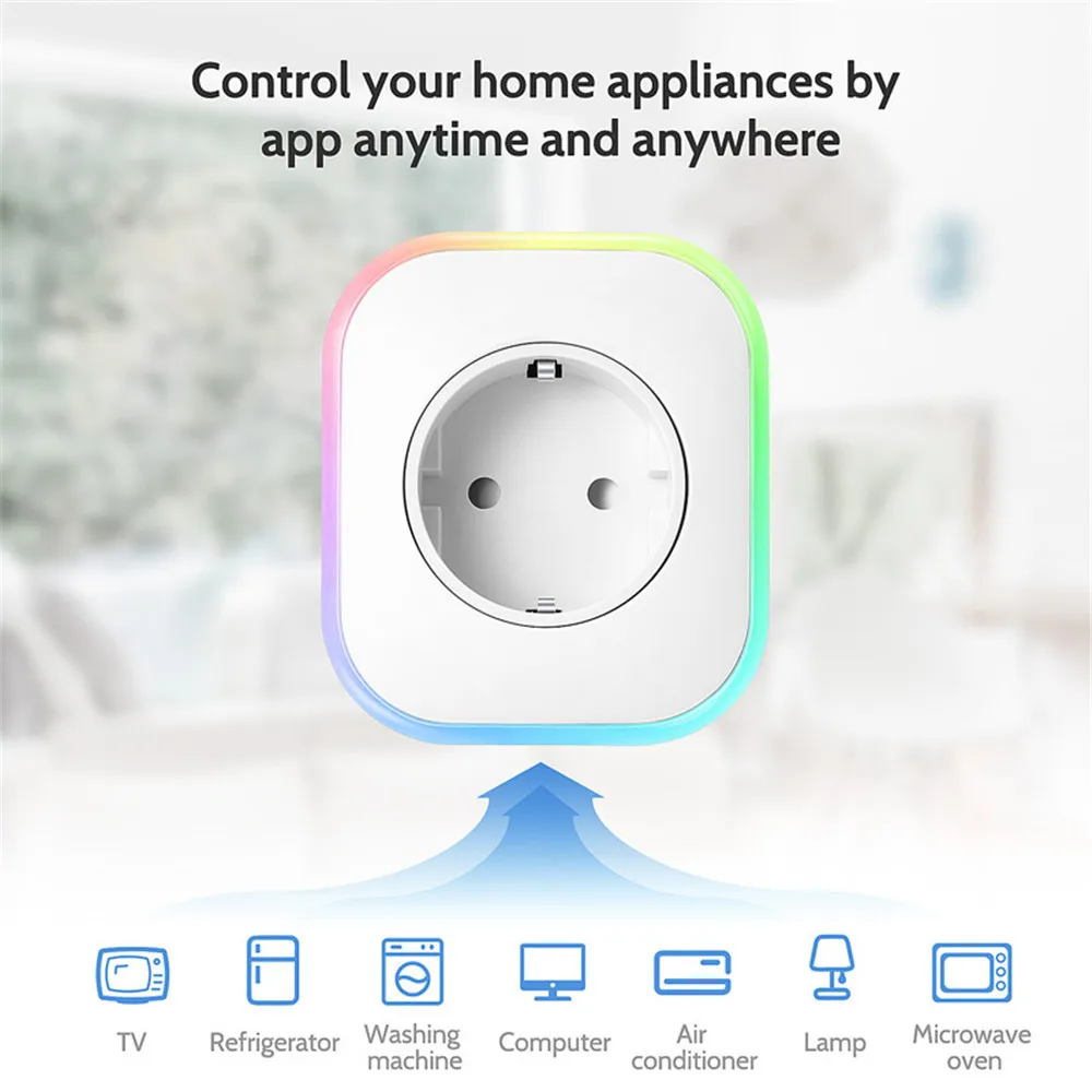 Wifi умная вилка для Amazon Alexa/Google Home/IFTTT Беспроводная Голосовая розетка для приложения EU/US/UK розетка для домашней автоматизации таймер переключатель