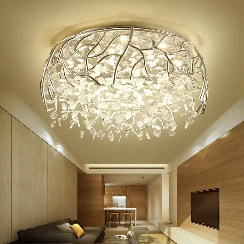 LED Modern Crystal ceiling lights Nordic living room Fixtures Novelty