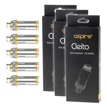 

Aspire Cleito 0.2 ohm 55-70W Replacement Coil 15 Pieces for Aspire Cleito EXO Atomizer Tank