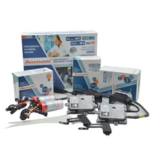 AOZOOM 1 Conjunto Farol Do Carro Fino Lastro CANBUS ESCONDEU Kits de Xenônio Lâmpada Xenon de Conversão de Lastro H1 H3 H7 H8 H11 9005 9006