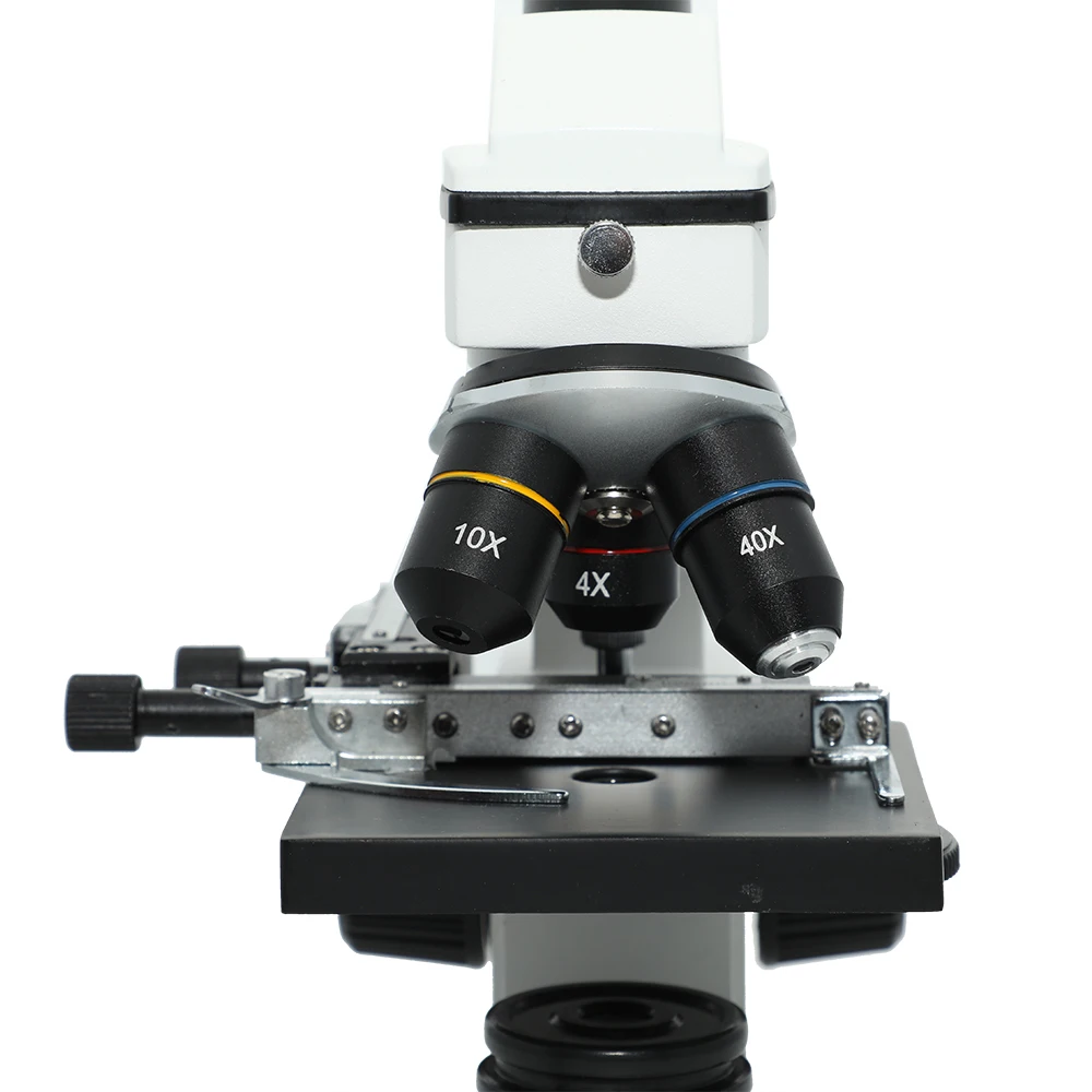 Биологический микроскоп 640X студенческий образовательный монокулярный микроскоп светодиодный светильник