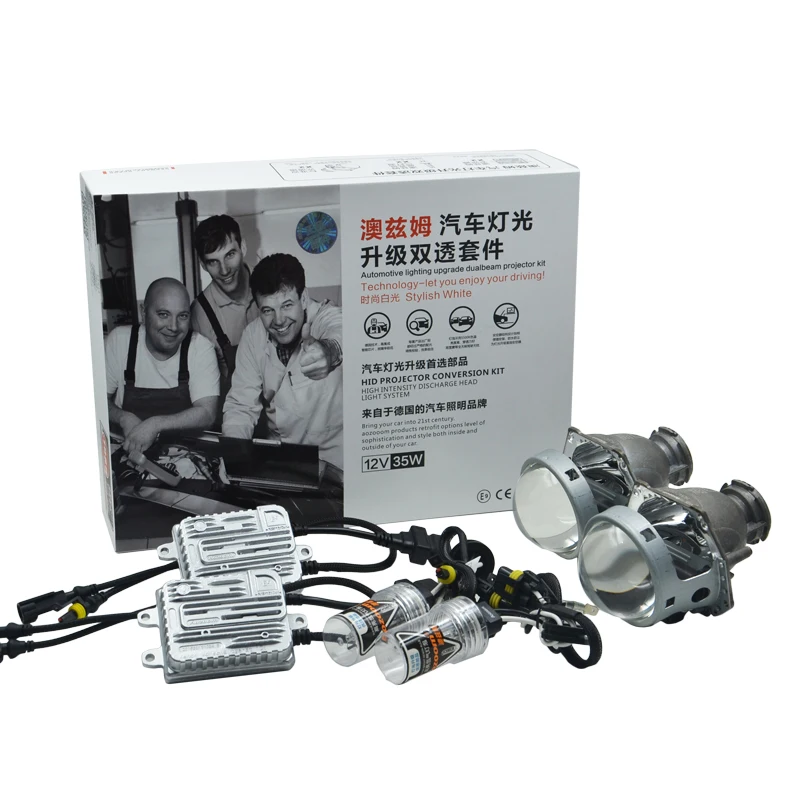 Aozoom High Quality 1 Set 3 Inch Bi Projector Lens Hid Xenon Kit D2h