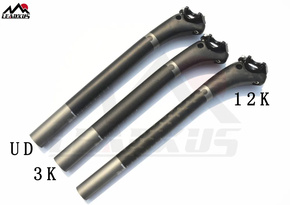 

LEADXUS GSP04 Carbon Bike Seat Post 27.2/30.8/31.6mm Diameter 350mm Ultra Light Road Bike/MTB Bicycle Carbon Seat Tube