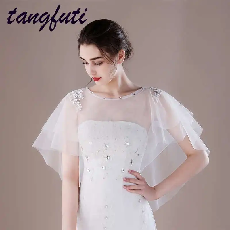 tulle wedding wrap