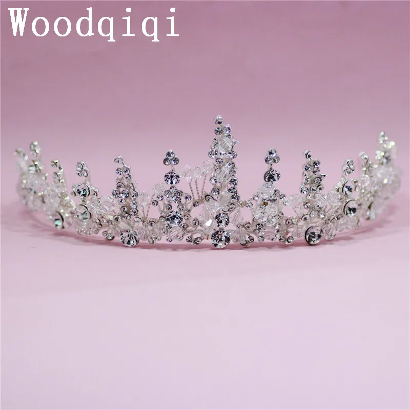 Аксессуары для волос Woodqiqi стразы женские накладные волосы короны подружки