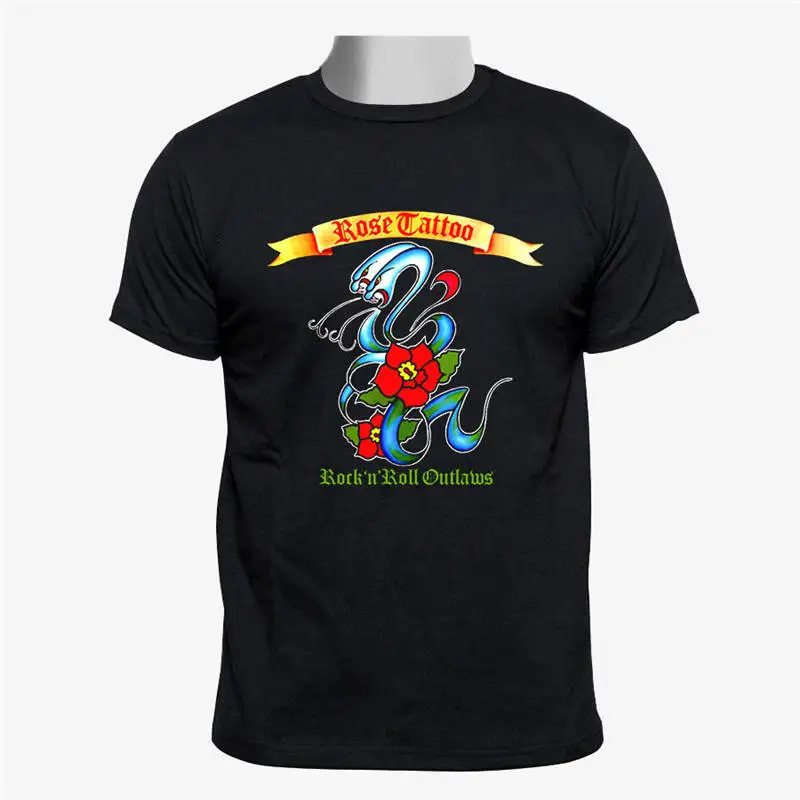 

Print T Shirt Summer Style Hot Design Men Rock'N'Roll Outlaws Album O-Neck Short-Sleeve T Shirts