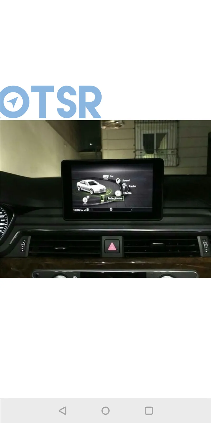 Best The Pure Android Car No DVD player for AUDI A4 2017 2018 Audio GPS navigation Radio multimedia radio tape recorder pad 3