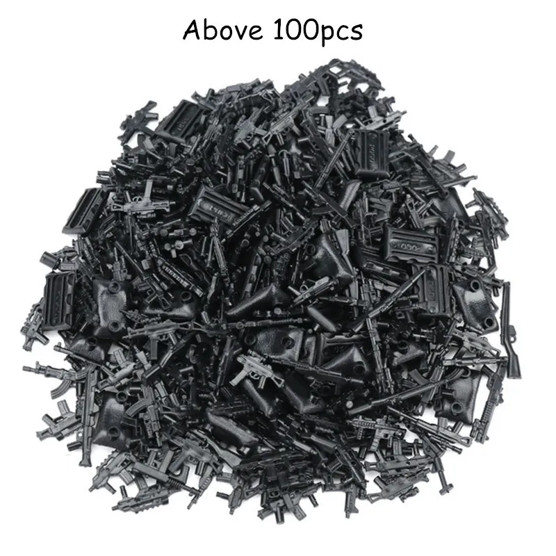 

100pcs Military SWAT Police Gun Weapons Pack Army Soldiers Building Blocks MOC Arms City Compatible With LegoINGly Weapon Series