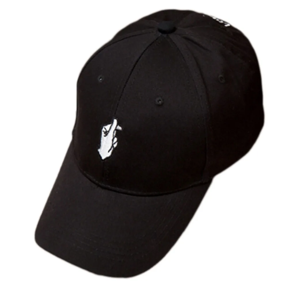 1pcs Love Gestures Finger Embroider Baseball Cap Men Women Golf Snapback Hats Flipper Little