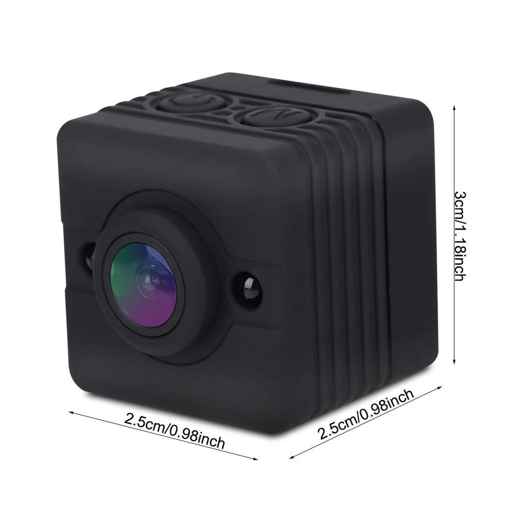 SQ12 Водонепроницаемая мини-камера HD 1080P видео рекордер Цифровой спортивный фотоаппарат с функцией ночного видения широкоугольная видеокамера pk SQ11