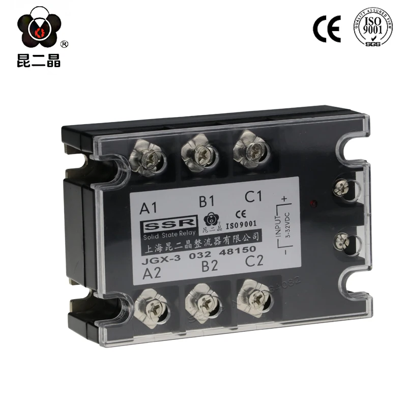 three phase Solid state relay DC to AC 150A 3 32VDC module SSR JGX 3