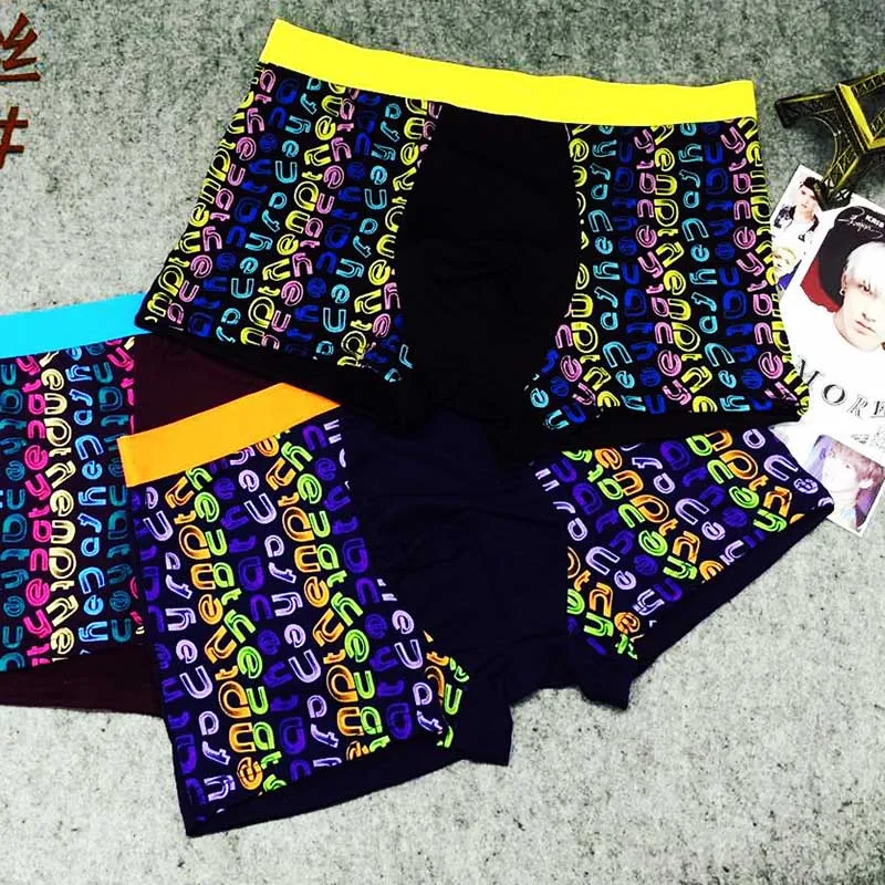 

5 Pieces Mens Fashion Summer Boxers Comfy Soft Milk Fiber Trunks Underwear Packs 2XL 3XL 4XL