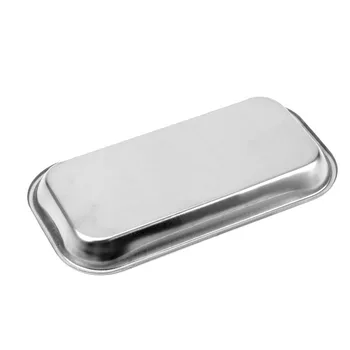 

1Pcs Square Stainless Steel Medical Tray Dental Plate Oral Care Dentist Materials Plates for Teeth Dental Laboratory Equipment