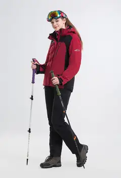 

LANLAKA Women Ski Suit Skiing Jacket Pant Windproof Waterproof Outdoor Sport Wear Winter Clothing Trouser Female Super Warm Suit