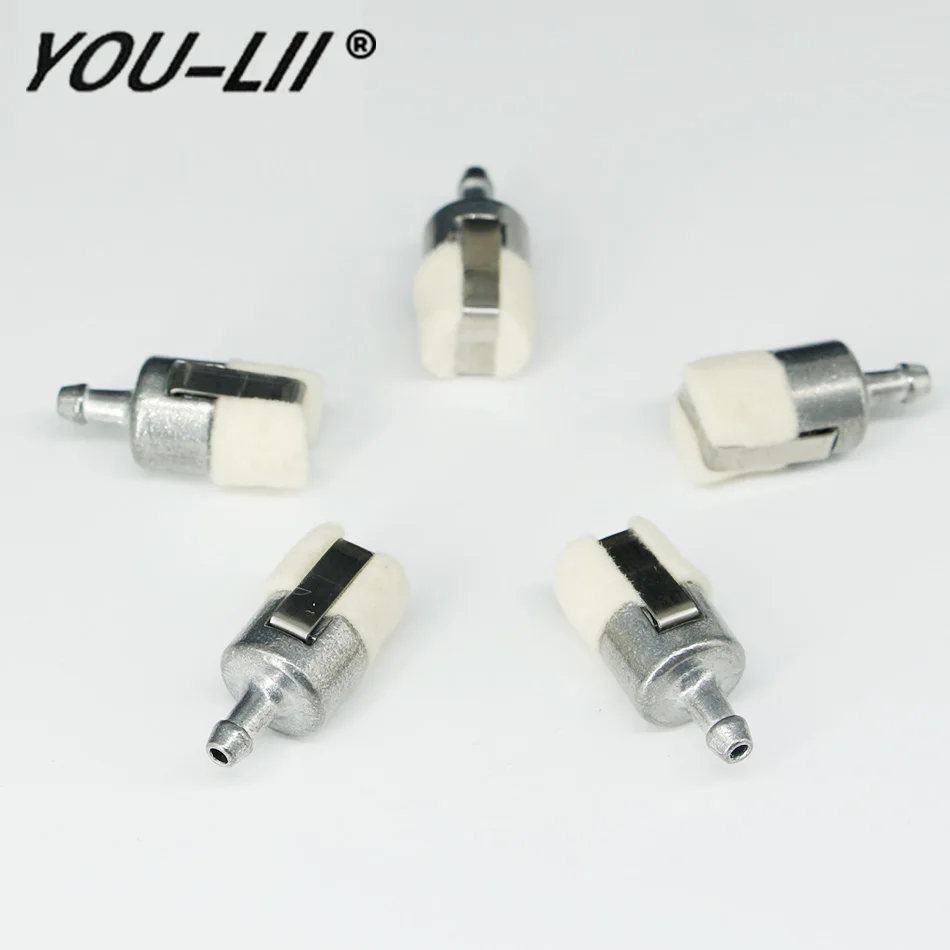 YOULII 5 шт. газовые топливные фильтры для Homelite Stihl Pouland Echo карбюратор бензопилы 1Z686