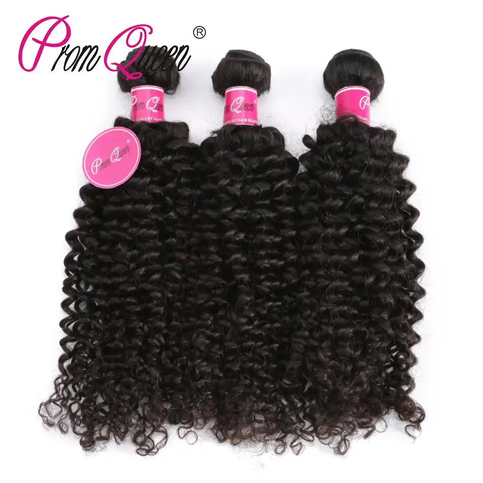 Prom Queen Kinky Curly Virgin Hair Malaysian Curly Hair Weave 1 3