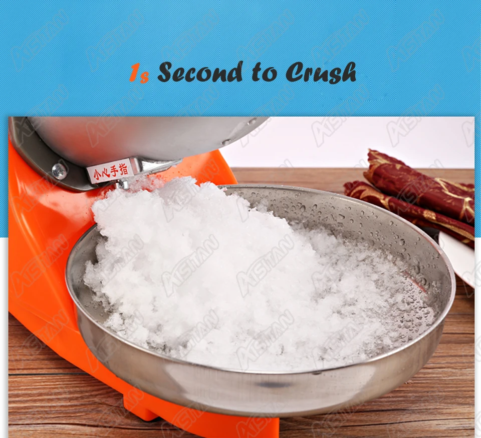 HD109 Bar Mini Ice Shaver Ice Crusher Machine Electric Free Shipping