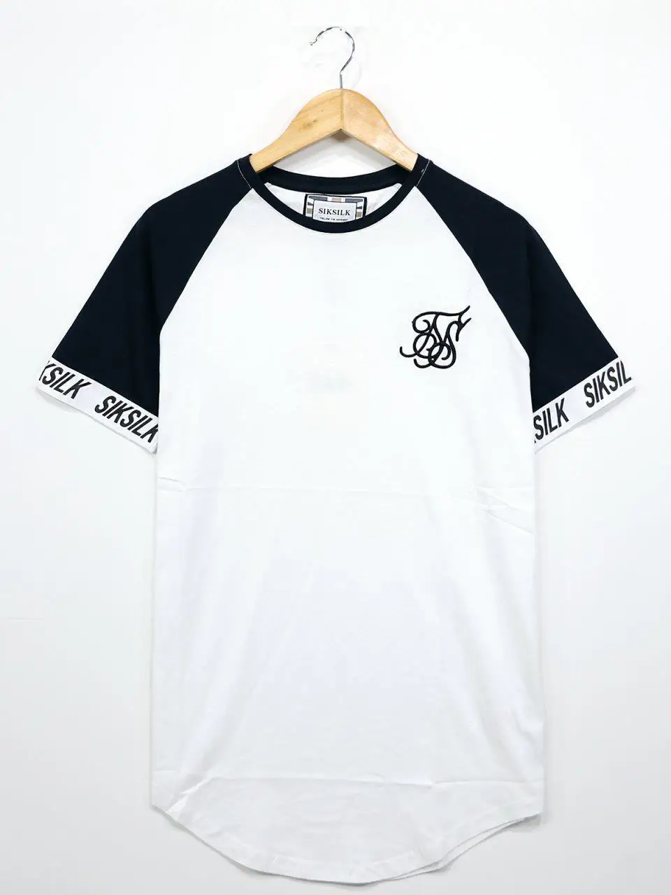 

SikSilk Men's Tech Tee White Black