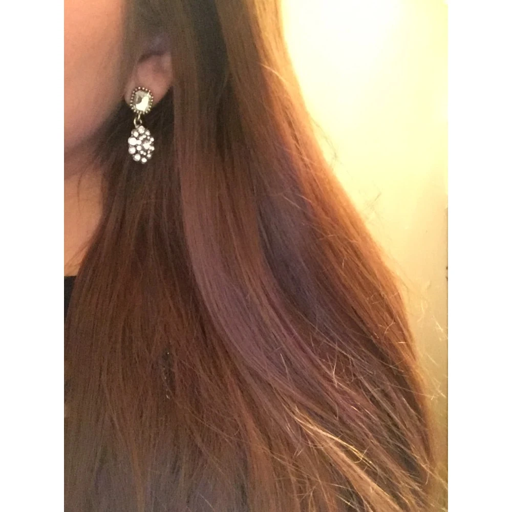 Серьги пусеты с цветком и кристаллами для девочек 2019|earrings for women|fashion earrings womenearrings