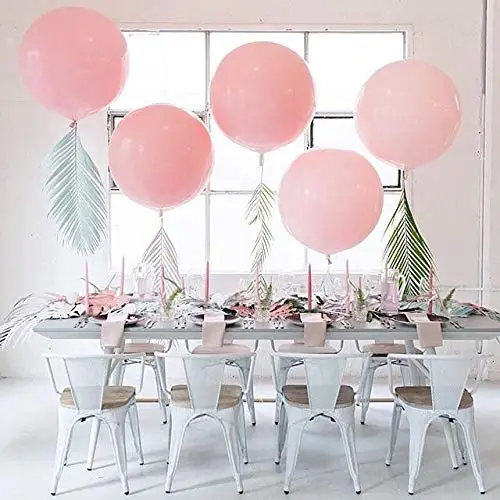 1 шт. 36 дюймов розово-красные огромные круглые металлические шары, свадебные украшения, огромные латексные воздушные шары для дня рождения, детские игрушки, большие золотые шары