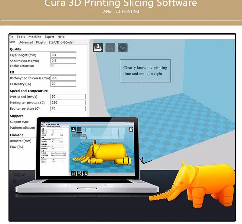 Anet A8 автоматический уровень A8 3d принтер наборы Высокая точность Reprap Prusa I3 FDM 3d принтер DIY impresora 3d с PLA нитью принтера