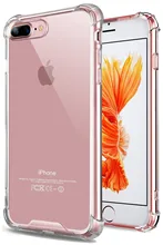 

SAVYOU For iPhone X 8 7 Plus Crystal Clear Scratch Resistant Back Panel Hybrid Soft Bumper Case Cover for iPhone 5S SE 6 6S Plus