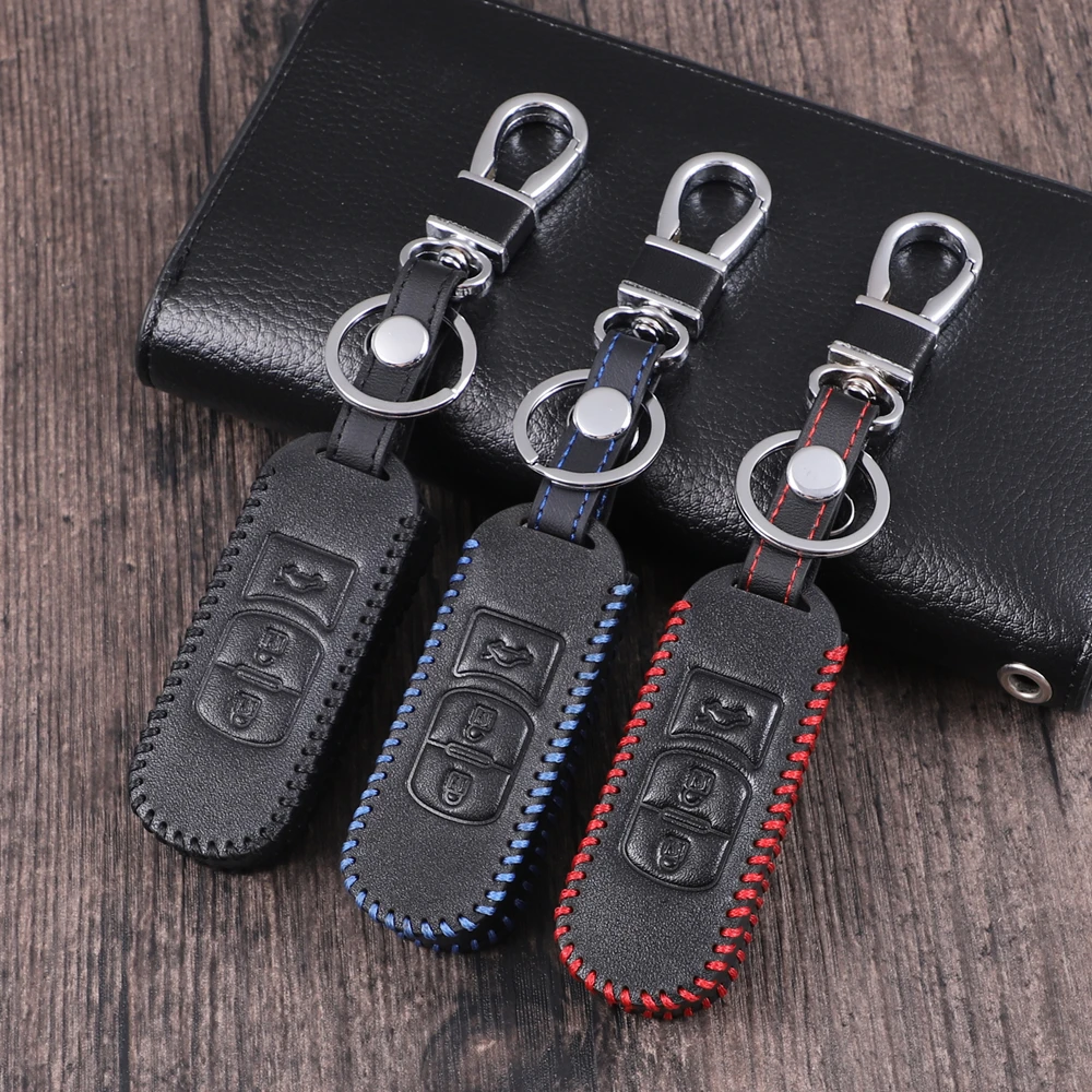 

Leather CAR KEY COVER FOR Mazda CX-5 /CX5 Atenza CX-7 CX-9 MX5 KEY CASE FOR CAR INTERIOR ACCESSORIES car styling 2 3