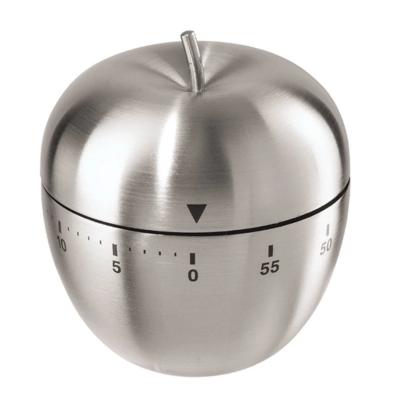 

Oggi Apple Stainless Steel 60-Minute Kitchen Timer