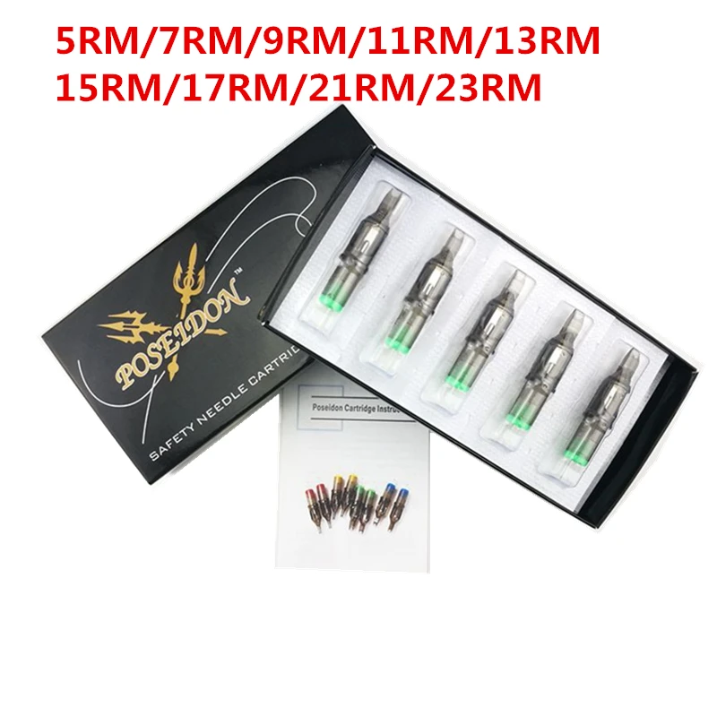 

20pcs/box Tattoo Needle Cartridge Curved Magnum Cartridges for Tattoo Machine 5RM/7RM/9RM/11RM/13RM/15RM/17RM/21RM/23RM