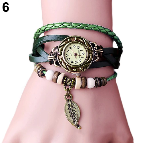 2017 Hot Retro Butterfly Leaf Fashion Leather Bracelet Water Quartz Hand Clock Women Wrist huismerk kopen in de aanbieding 2017 Hot Retro Butterfly Leaf Fashion Leather Bracelet Water Quartz Hand Clock Women Wrist huismerk kopen in de aanbieding