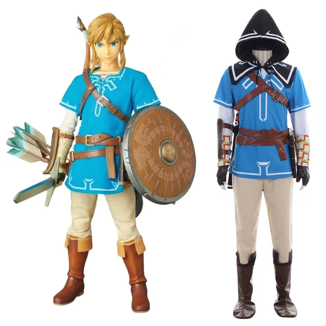 The Legend of Zelda Breath of the Wild Link Cosplay Costume Battle