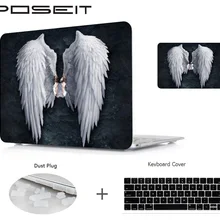 Жесткий чехол с принтом+ чехол с клавиатурой для Apple Macbook pro 13 15 16 Air 11 13 дюймов touch bar retina 12 дюймов чехол для ноутбука