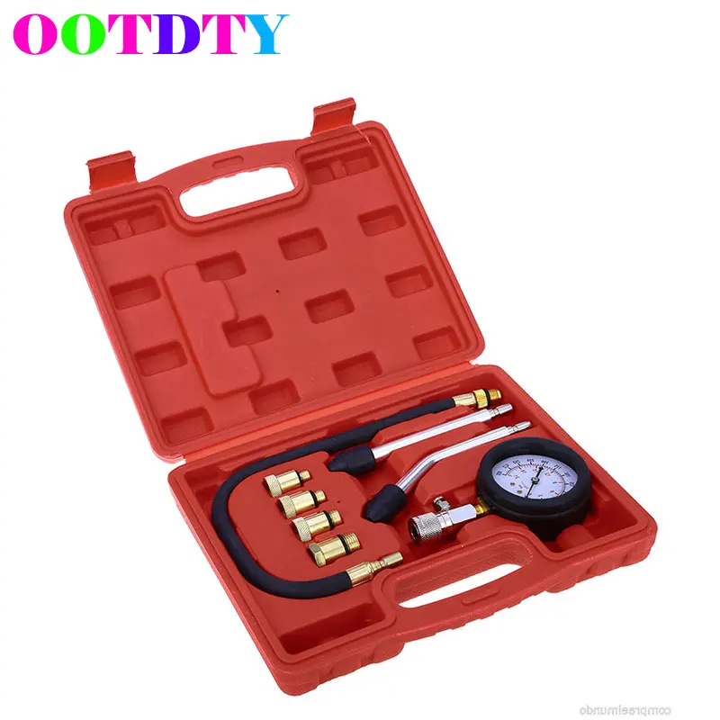 

OOTDTY Multifunctional Engine Cylinder Pressure Gauge Compression Tester Diagnostic Tool Kit
