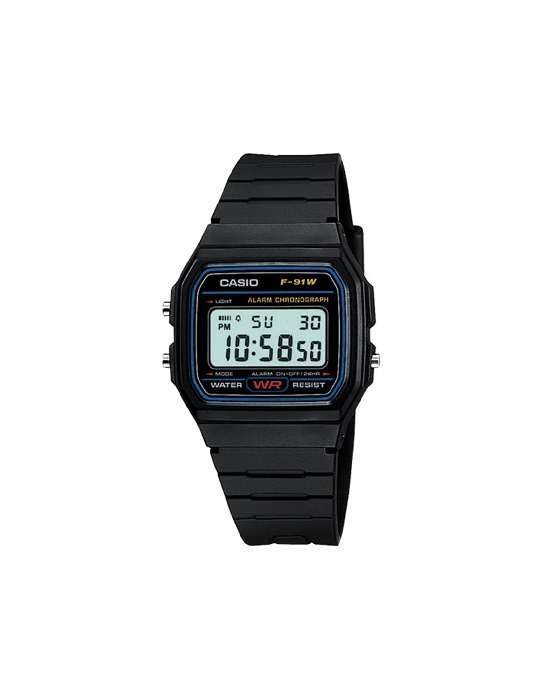 Casio collection F91W-1YER Reloj deporte para Hombre y mujer de Digital con Correa en Resina negro afbeelding