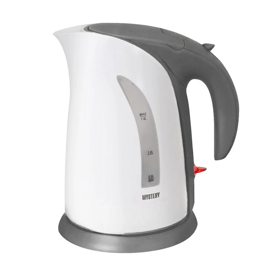 Чайник электрический MYSTERY MEK-1639 grey (Мощность 1800 Вт, объем 1.8 л, пластиковый корпус, вращение  360°)