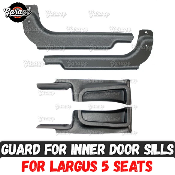 

Guard of inner door sills for Lada Largus 2011- ABS plastic 4 or 2 pcs accessories protect of carpet car interior molding