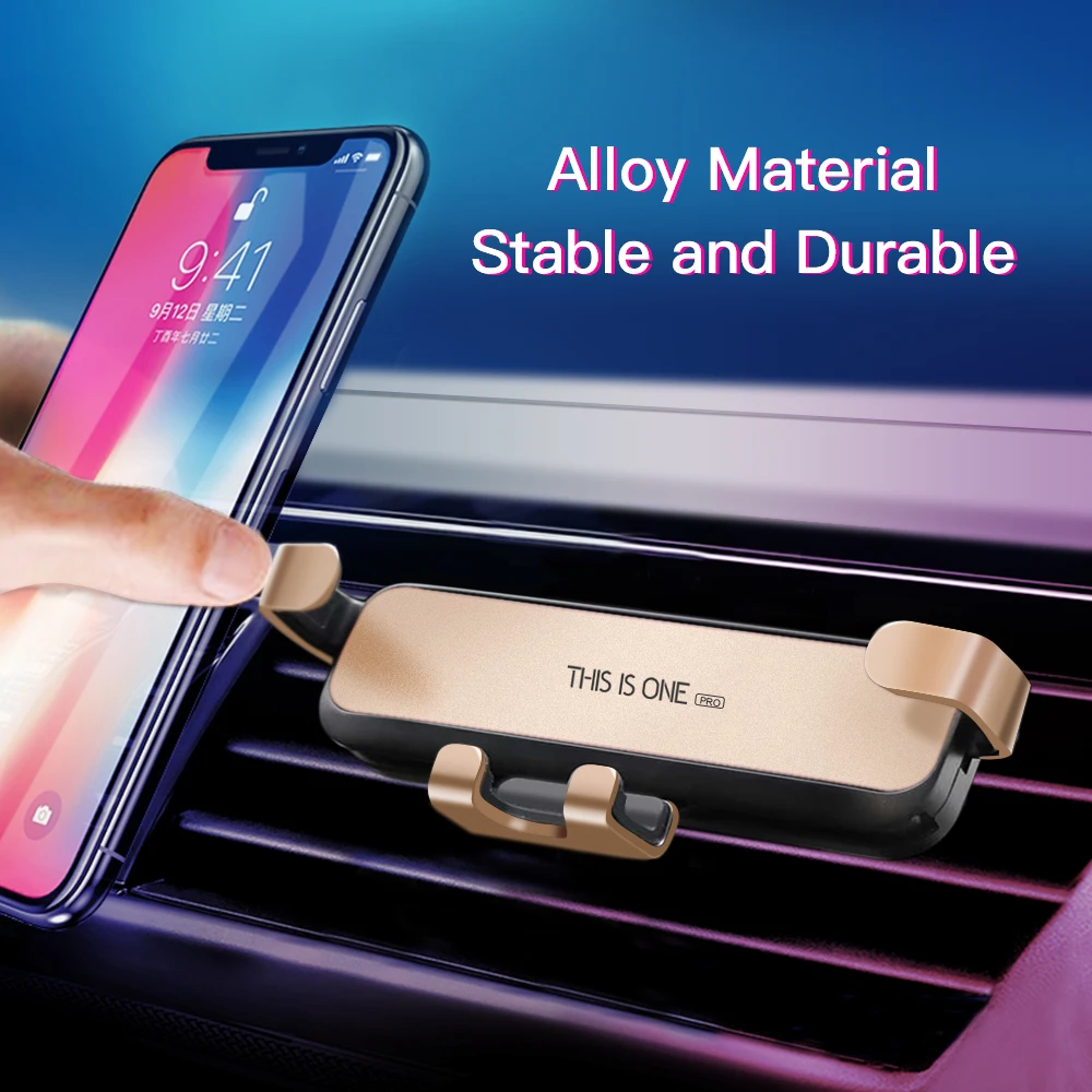 

Universal Car Phone Holder Air Vent Phone Stand 360 Degree Rotation GPS Navigation Dashboard 4-6.5 Inch Mobile Car Holder