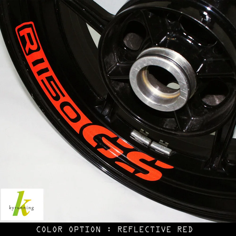 8 X CUSTOM INNER RIM DECALS WHEEL Reflective STICKERS STRIPES FIT BMW R 1150 GS R1150GS | Автомобили и мотоциклы