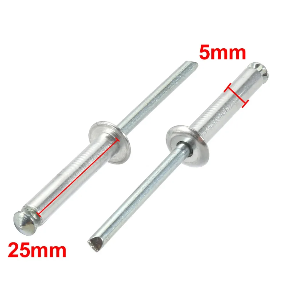 5x25/30/32mm 20pcs Blind Rivets Aluminum Decor Dome Head Open End Blind