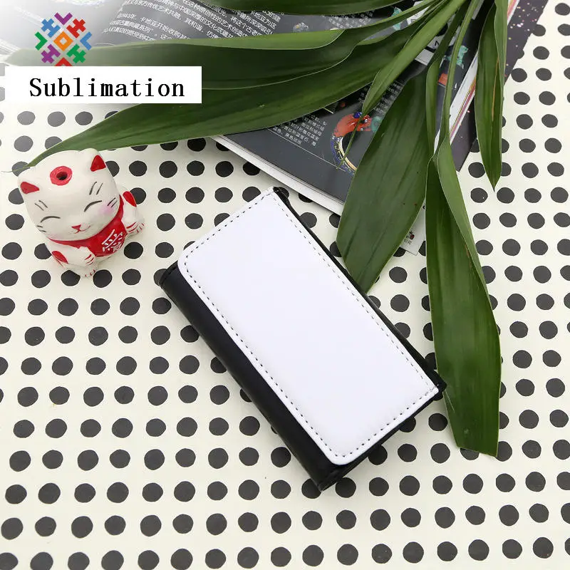 

blank key wallets for sublimation thermal transfer printing pu long purse wallet for men consumables Creative DIY material