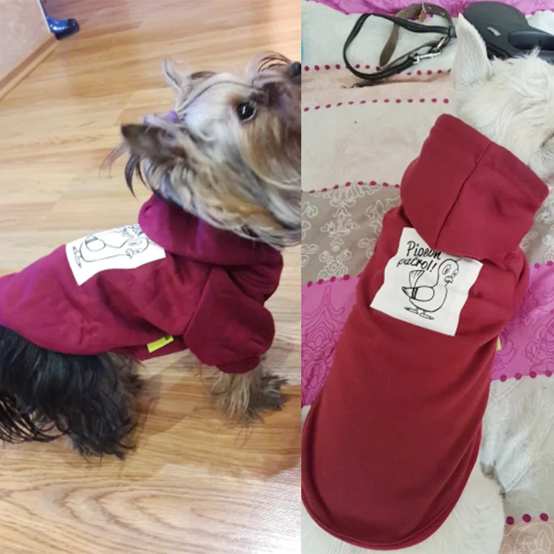 

New Dog Clothes For Small Dog Autumn Winter Cotton Pet Coat Jacket Hoodies Outfit Clothing For Dog French Bulldog Clothes 25S2
