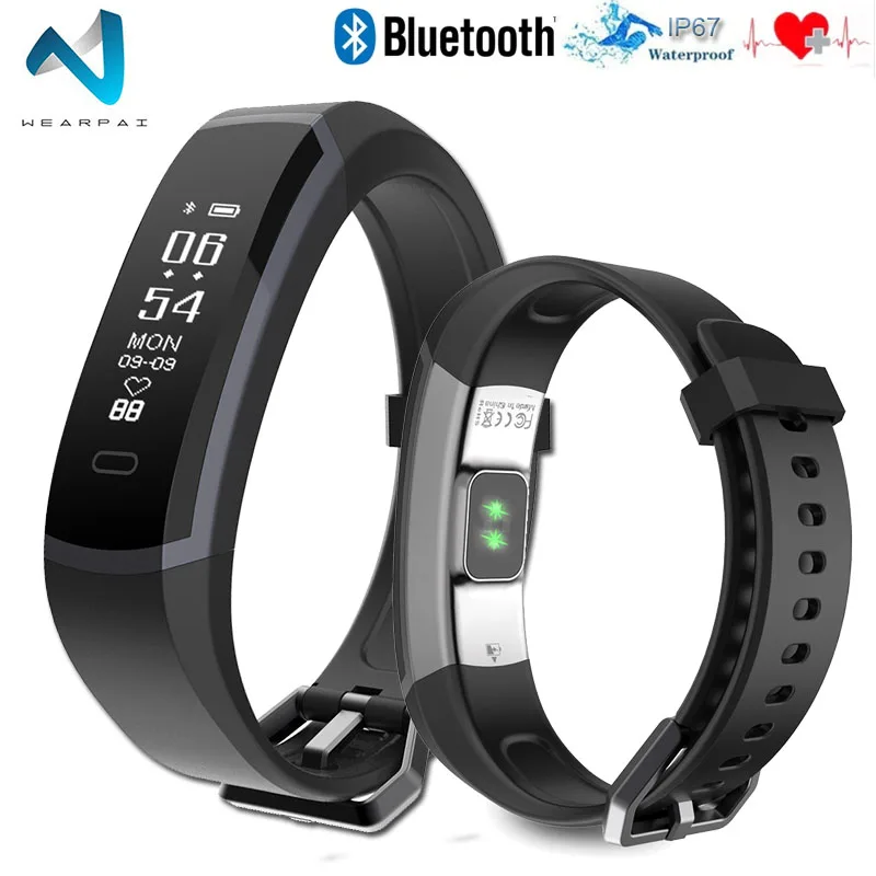 Wearpai цветной экран умный Браслет GT105 водостойкий 24 часа пульсометр фитнес трекер