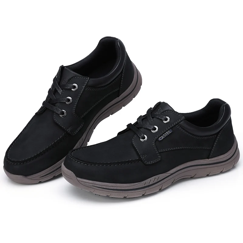 Sapatos Fundo Do Genuíno Masculino Apartamentos Calçado Ao Alta Couro De Grosso Homens A732183370hei Ar Livre Qualidade Retro Homem Camelo a732183370qianzong Cinza 5TnqwfI