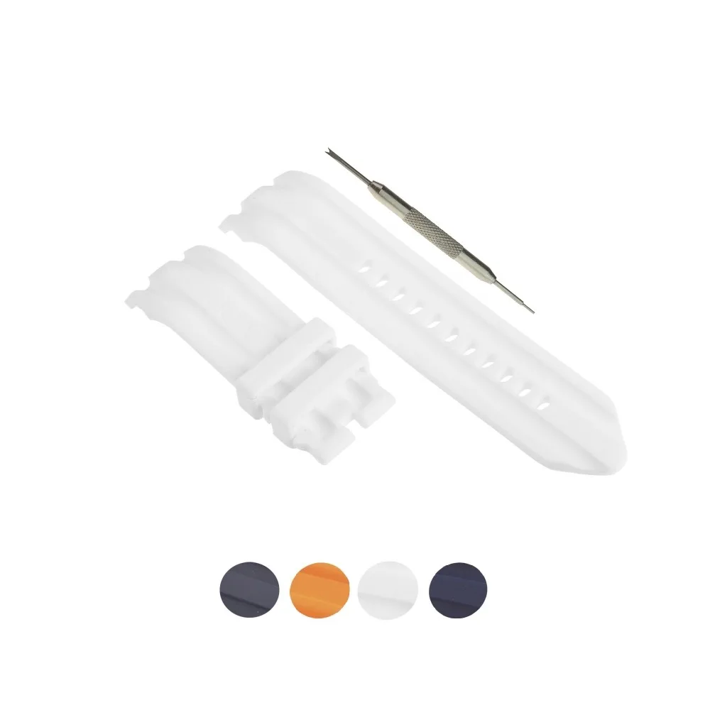 Резиновый ремешок для часов MDNEN 24 мм подходит Nautica A15574G A15565G N14601G +