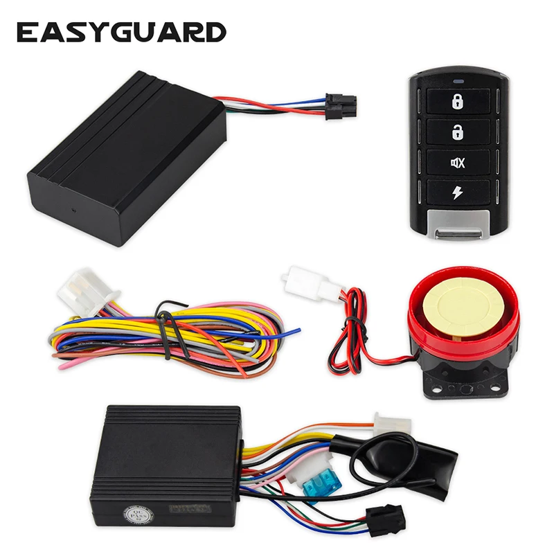 

EASYGUARD GPS tracker motorcycle alarm system security remote start stop shock sensor with Android and IOS APP controller