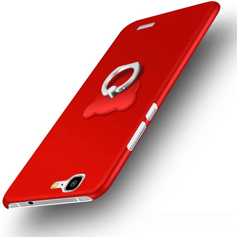 Для huawei G7 случае ультра тонкий матовый Песчаник Жесткий shell Чехлы для huawei Ascend G7 чехол защиты мешок мобильного телефона 5,5 - Цвет: Red with ring