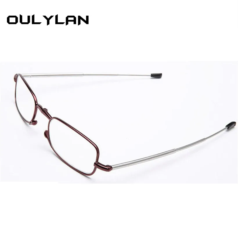 Oulylan складные очки для чтения, портативные мини-дизайнерские очки для дальнозоркости с коробкой, очки для чтения, мужские и женские очки