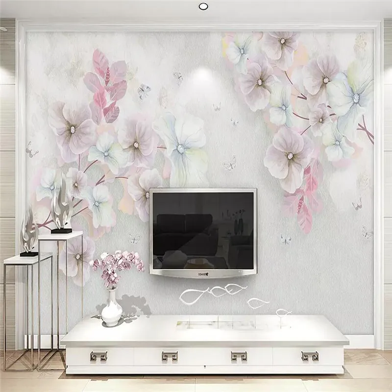 

Simple Nordic 3D TV background wall professional production mural factory wholesale wallpaper mural poster photo wall
