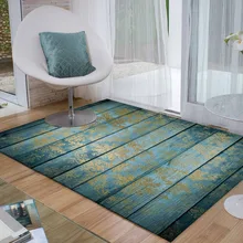 Светильник Else, голубое дерево, Желтый Цветочный, этнический, для старения, 3d принт, не скользит, микрофибра, для гостиной, декоративный, современный, моющийся коврик